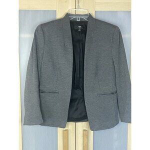 J. Crew 365 Gray Going Out Blazer Jacket Women’s Sz 8P Open Front Office Party